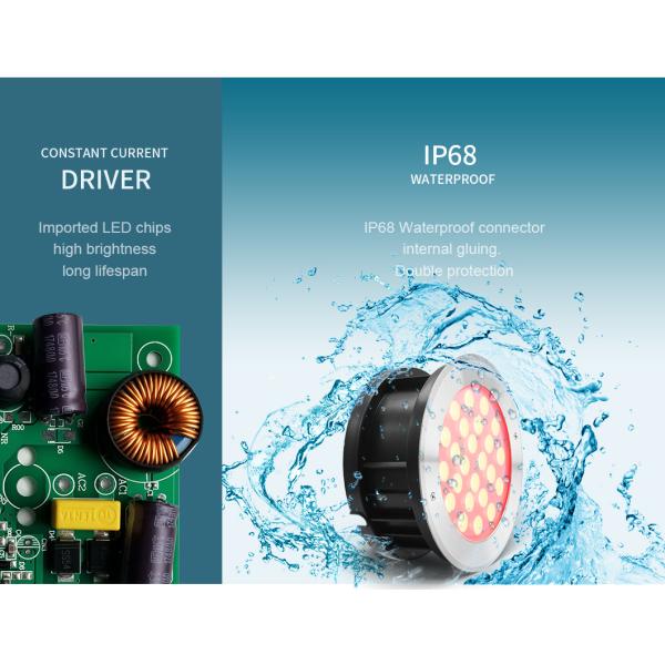 СИД DC24V RGB подводное делает центром внимания 24 кабеля DMX512 VDE ватта