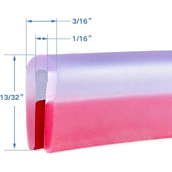 Décoration du bord du canal U en caoutchouc transparent Taille personnalisable pour des performances de scellement exceptionnelles