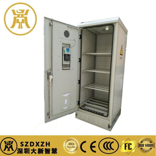 1U Front Door Outdoor Telecom Cabinets , Galvanized Steel Industrial Electrical Cabinet