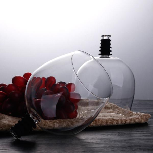 Vidro de vinho do Borosilicate 16oz, vidros retos da degustação de vinhos da bebida do chapéu de coco