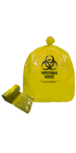 Biohazard Treatment Bags, Sterilized Bags, Disposal Bags, Waste Sacks, Hazardous Waste Bag With Ties