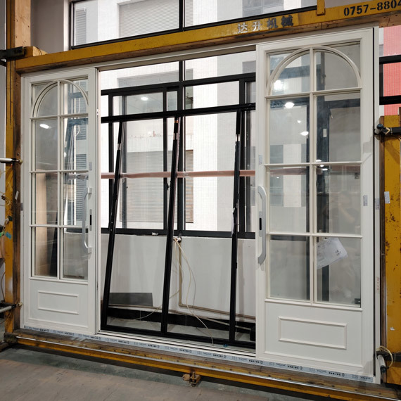 Wide Span Aluminium French Doors Aluminum Patio Sliding Door Heavy Duty Construction
