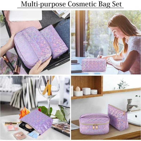 PU Leather Soft Cosmetic Bag Waterproof Pouch Portable Makeup Travel Bag