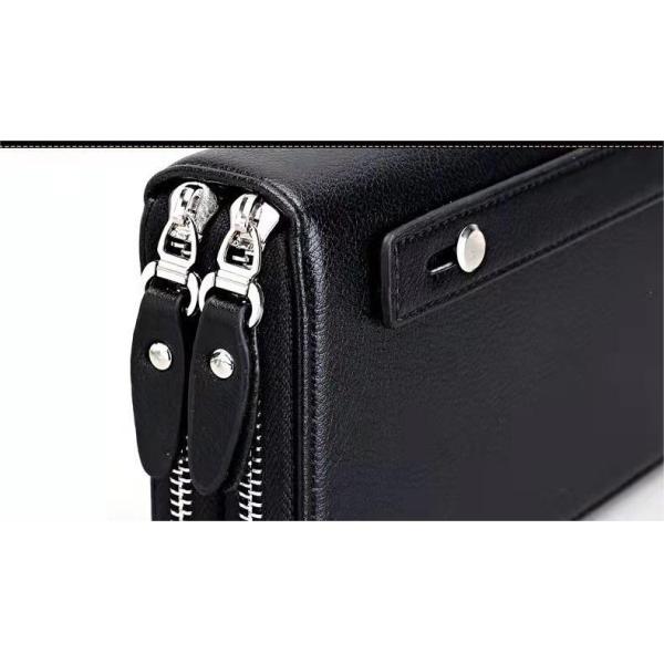 GENUINE LEATHER Men's Front Pocket Wallet Custom Logo Purse Thin Rfid Blocking Card Holder