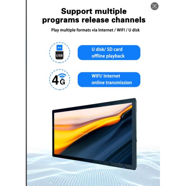 21.5 дюймовый отель больница школа супер стройная дверь цифровые вывески дисплей