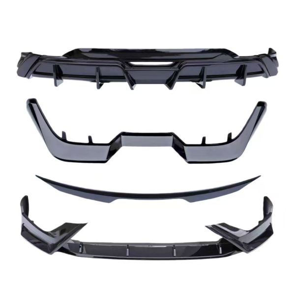 Compatible 2017-2020 BYD Song PLUS Front Splitter Body Kit Rear Spoiler Rear Bumper Tail Lip Front/Rear Lip Plastic ABS
