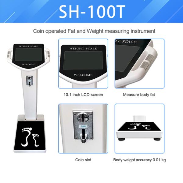 Automatic 200KG Medical Height And Weight Scales Fat Measuring SH - 100T Model
