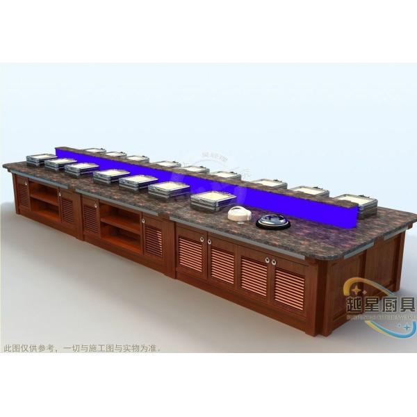 Шведский стол дисплея ссаживая блюда шведского стола оборудования ресторана приспособленный станциями горячий