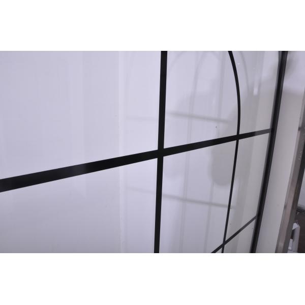 Black Stainless Sliding 6mm Tempered Glass Shower Door 1200X2000mm