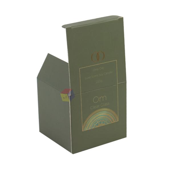 Customized Stamping Logo Candle Boxes for Eco Friendly and Affordable Packaging