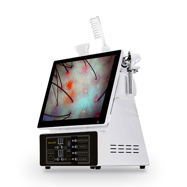 Máquina de cuidado del cuero cabelludo con terapia de calor, 130W, máquina eléctrica de rejuvenecimiento capilar