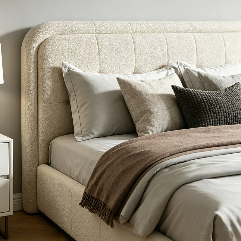 Modern Wooden King Size Bed with Storage and Luxury Design