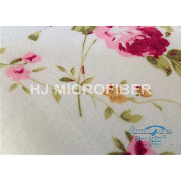 30 x 30cm напечатанная ткань чистки Microfiber с цветком, полиамидом 20%