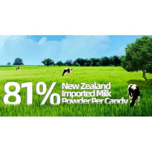 Caramelo cauchutoso de la leche de Prebiotics del sabor bajo en calorías del arándano de alto grado de calcio