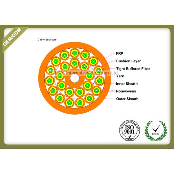 12core Fiber optic breakout cable singlemode yellow color jacket