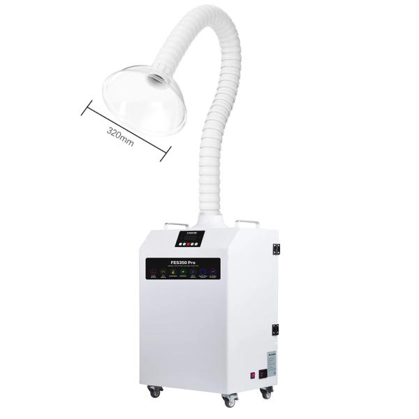 FES350PRO 350W Fume Extractor for DTF Printers Smoke Purifier with Multi-Stage HEPA Filter for 3D Printing and Laser Engraving