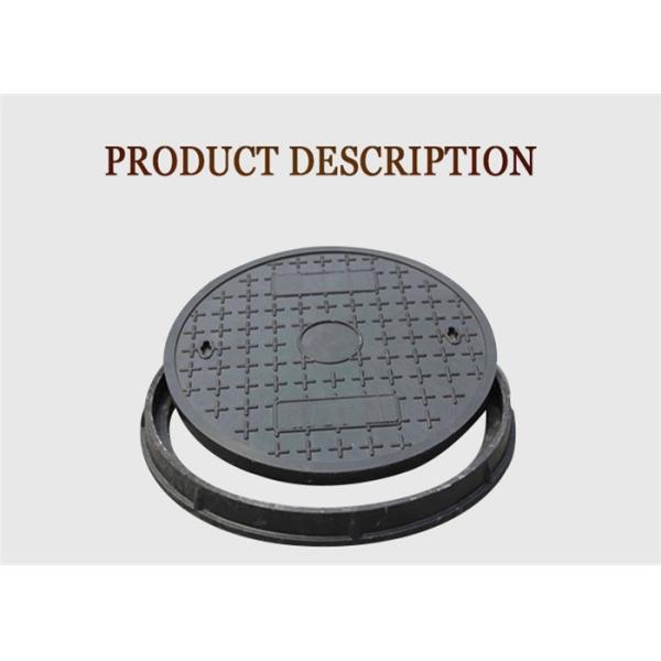 Burgla Rproof Heavy Duty Manhole Covers Anti Slip Ductile Cast Iron Material