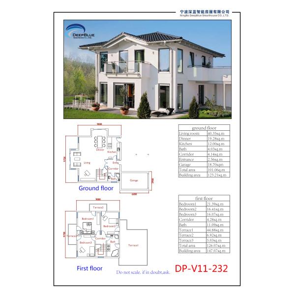 Стальной структурный полуфабрикат дом/дом датчика света сопротивления тайфуна стальной