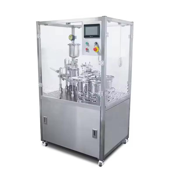 5.5KW Power Consumption Liquid Syringe Filling Machine 0.55-0.75Mpa Compressed Air For Industrial