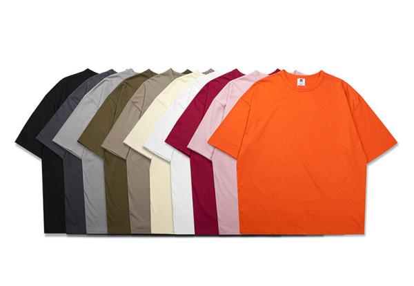 Custom Screen Printing Trendy Oversized T Shirts For Women Loose Fit Rib Collar