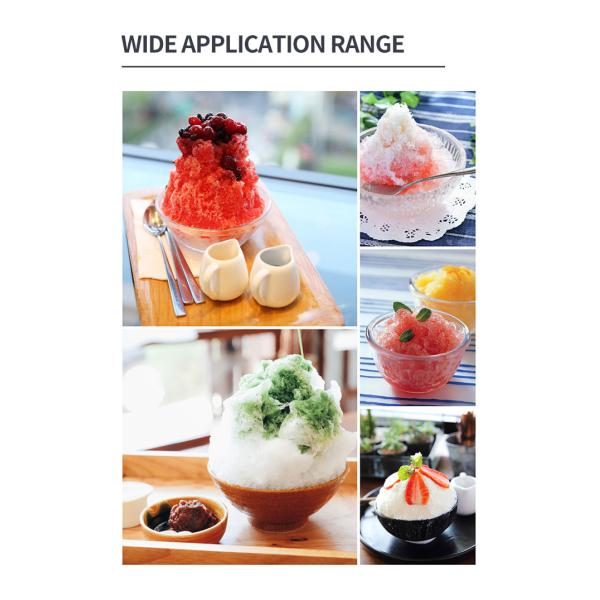 6L Ice Shaver Machine Snow Cone Maker White 320rpm Electric Shaved Ice Maker
