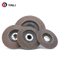 Disco de aluminio calcinado de la aleta de 115m m, polaco del acero de 40 Grit Flap Wheel For Stainless