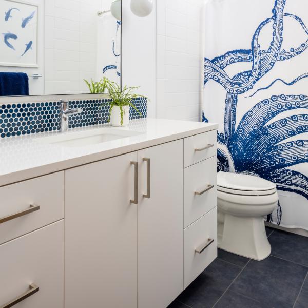 36 Inches Melamine Bathroom Vanity Units Matte White Plain Wall Mounted Bathroom Cabinet