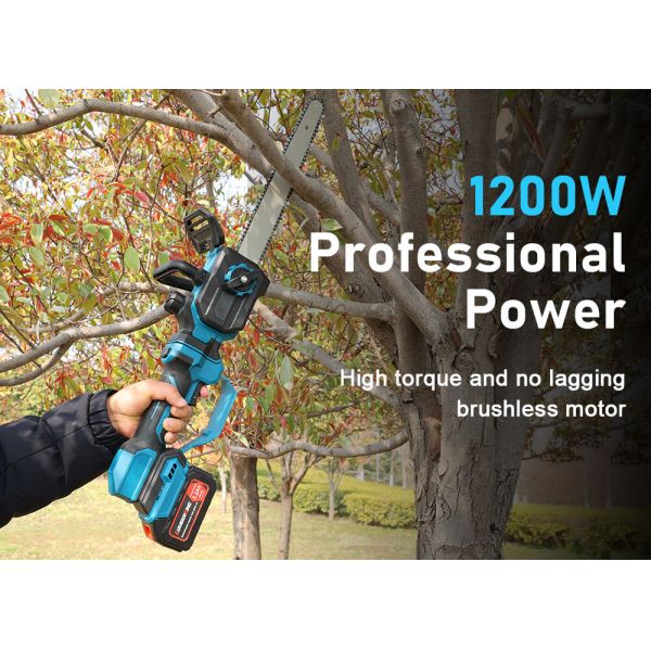 12 Inch 800W Telescopic Electric Pole Chainsaw for Tree Pruning and Garden Cutting