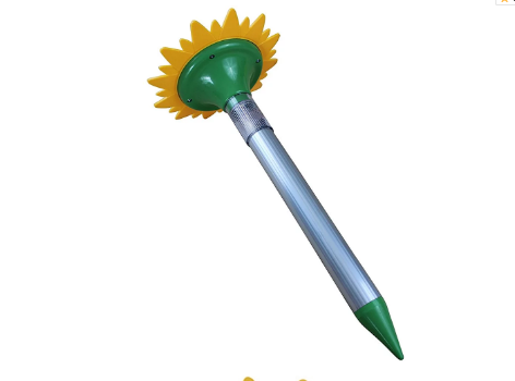 Sunflower Solar Powered ultrasonic rodent control Repel Mice Snake Rodent Outdoor