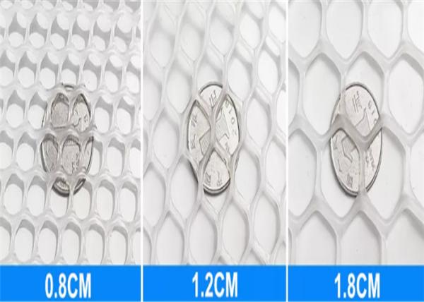 raça lisa plástica de 1.2cm Mesh Netting Hexagonal Hole Aquaculture