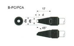 Length 159mm Apollo Soldering Iron Copper Tips DCS-30PC