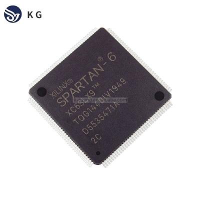 XC6SLX9-2TQG144C  Xilinx Integrated Circuits ICs  Spartan 6 9152 Cells 576kbit 5720 Blocks 144 Pin TQFP