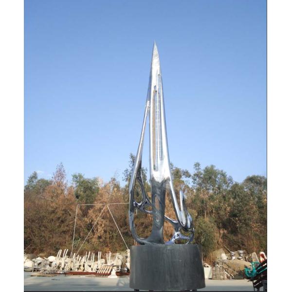 Подгонянная скульптура размера большая на открытом воздухе/скульптура нержавеющей стали зеркала абстрактная