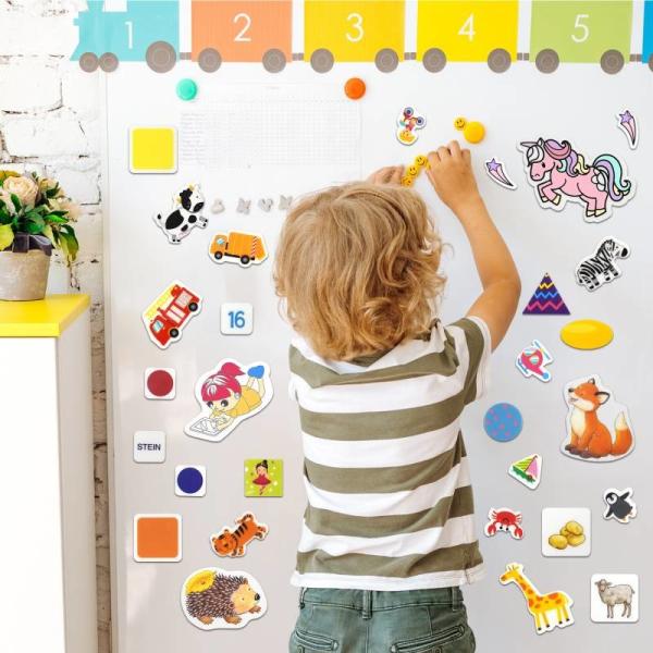 Removable Custom Silicone Stickers Kids Early Learning Stickers Modern Teacher Aids