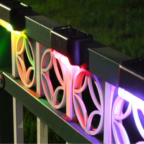 Multicolor Variable IP65 Outdoor Solar Spot Lights Landscape Fence Lighting