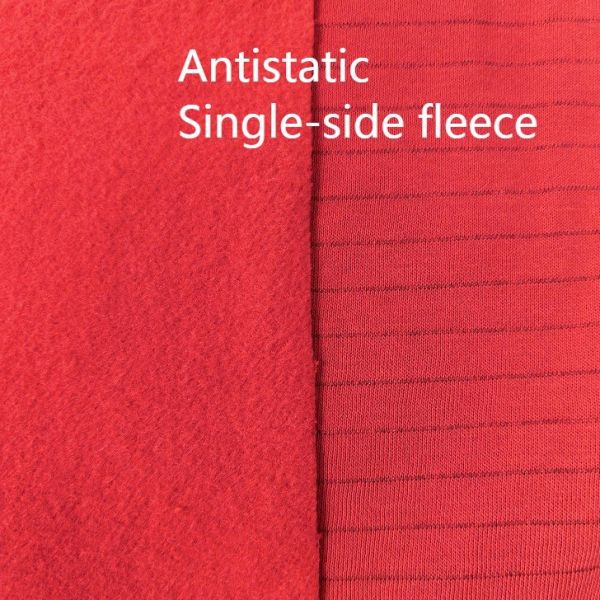 ESD Antistatic Single Side Fleece Polo Shirt Fabric