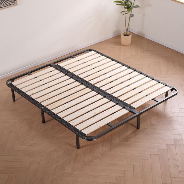 Foshan Wide Slatted Metal Bed Frame Customizable Color and Size Foldable Double Bed