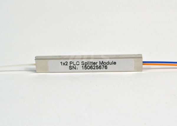 SC/APC 1x2 PLC Optical Fiber Splitter Singlemode stainless tube type Connectorized