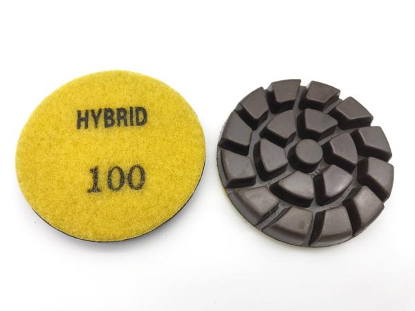 Wet dry Hybrid diamond grinding and polishing discs resin bond for concrete Long-life