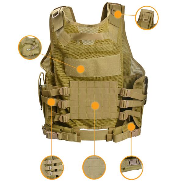 Растяжимое Breathable жилета несущей плиты сетки нейлона военного высокое