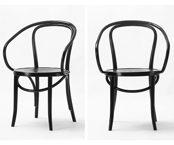 Restaurante de Thonet Bent Wood Chairs Backrest Hotel de la haya