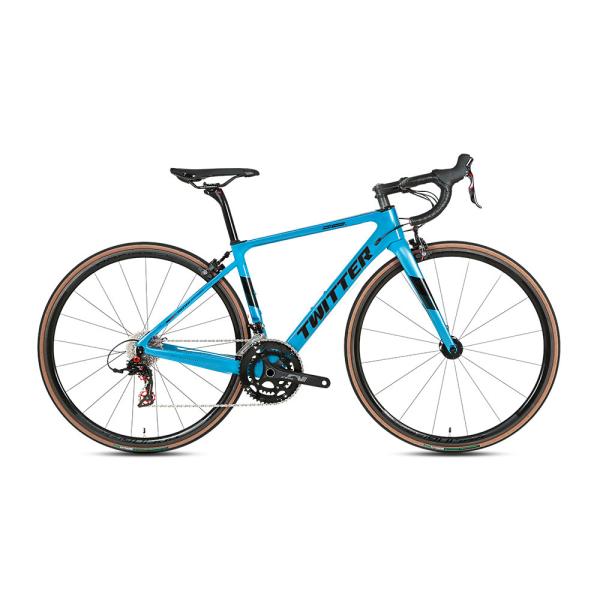 8.7KG Carbon Fiber Road Bike , 48cm Carbon Road Bike RS 22 Speed