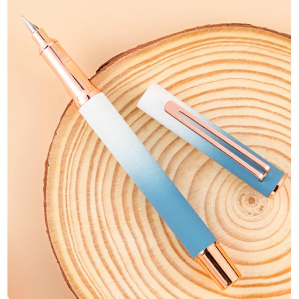 Metal upright pen 0.28 erasable erasing pen.Special color pen Metal pen for students School metal pen