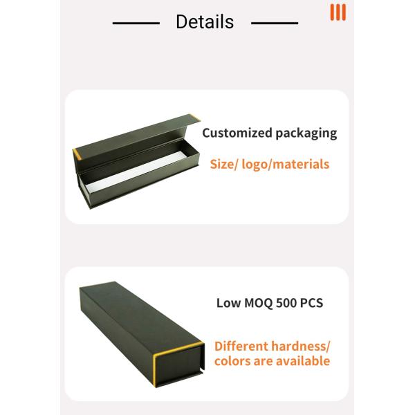 Люксовый логотип Черный картонный упаковка Часы Банды Умная ручка Магнитные коробки для подарков