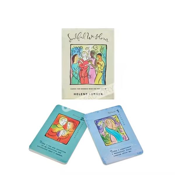 Children's Educational Card Games Custom Brand Table Playing Cards Storage Box