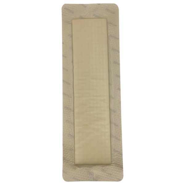 Self Adhesive Silicone Foam Dressing With Border Wound Bandage Pad 12.5x12.5cm