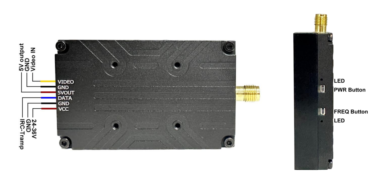 AirLinK-T AL4310 3.7-4.3 GHz FPV VTX 10W 80CH Long Range Video Transmitter