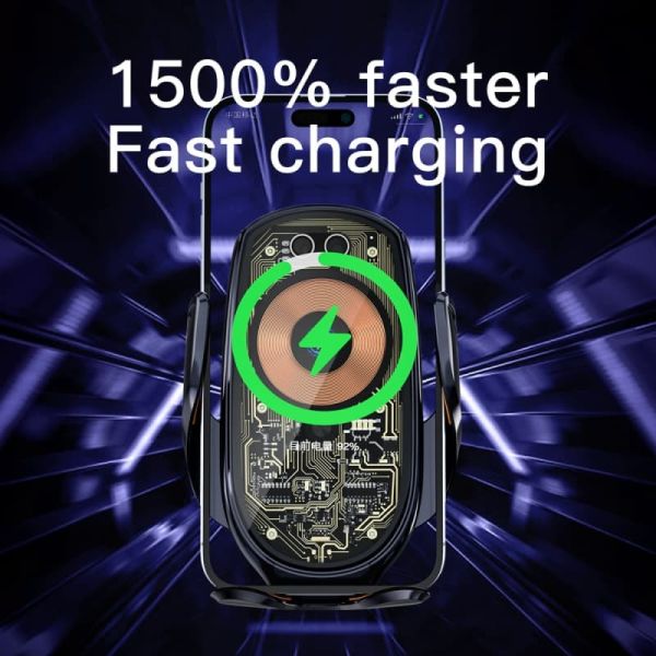 Hands Free Driving Magnetic Car Phone Mounts With Wireless Charging