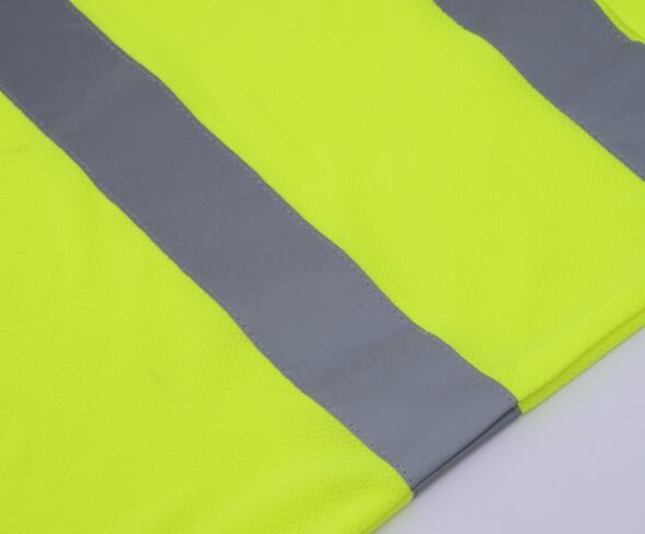 Reflective Safety Hi Vis Polo Shirt OEM breathable quick dry short sleeve work wear reflective tape printed
