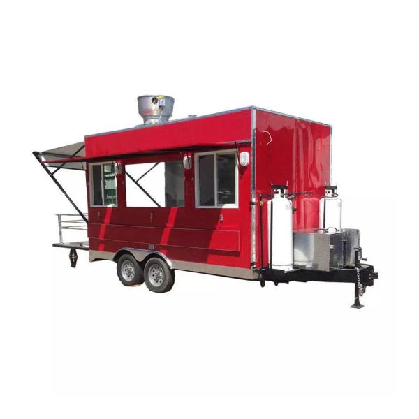 Red Yellow Blue Mobile Food Truck Specialized Fast Food Truck
